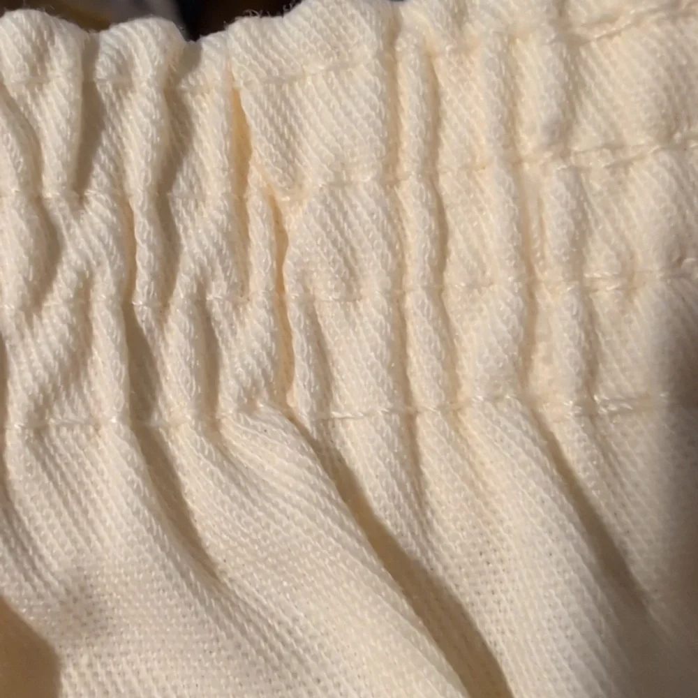 70s 80s Vintage Kids Cream‎ Striped  Athletic Shorts Size 8 NWT Summer